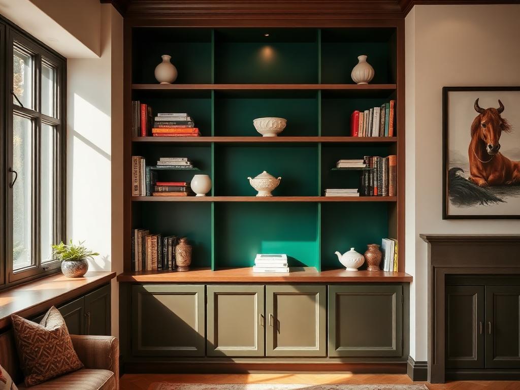 Paint the Inside of a Bookshelf
