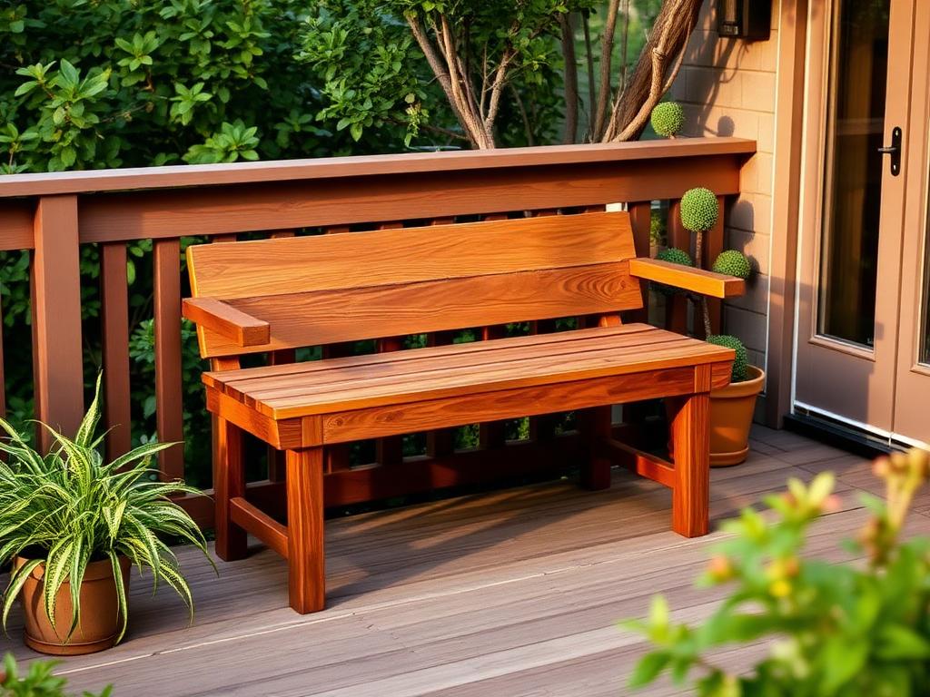 Stain a Garden Bench or Deck